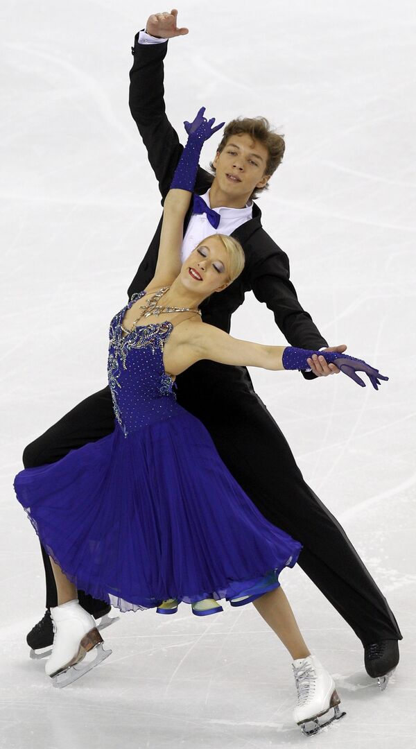 Екатерина Боброва и Дмитрий Соловьев на чемпионате мира в Турине.