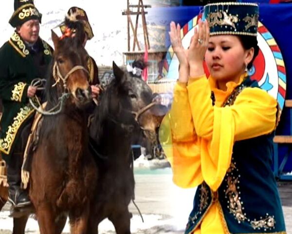 Навруз в горах Алтая отметили веселыми плясками и скачками на лошадях