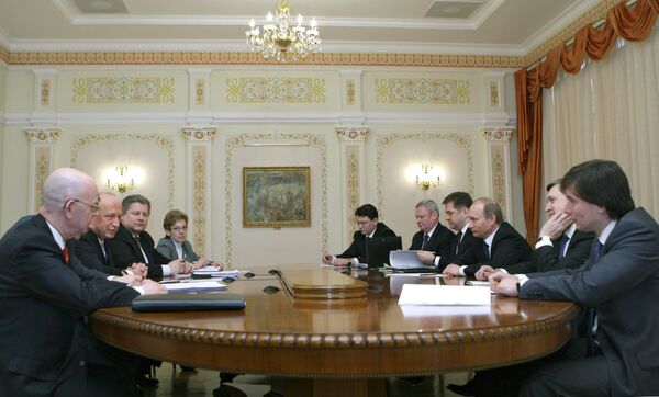 Премьер-министр РФ В.Путин встретился с премьер-министром Литовской Республики А.Кубилюсом