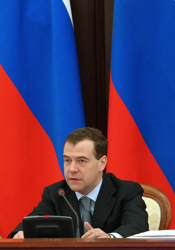 Президент РФ Д.Медведев провел заседание Совета по спорту при главе государства. Архив