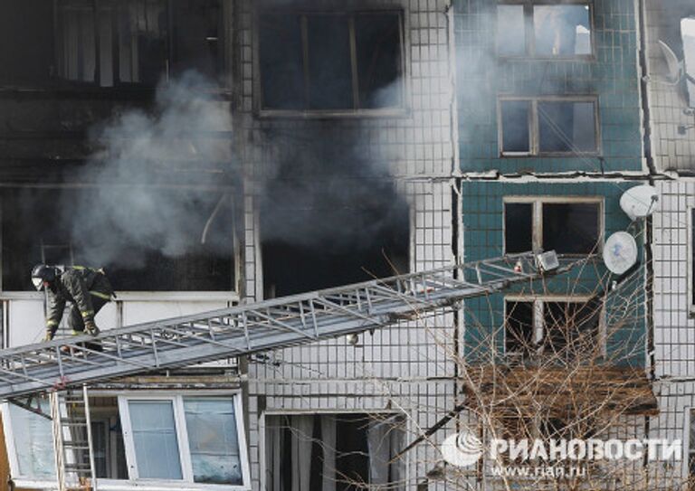 Взрыв газа в жилом доме в Подмосковье