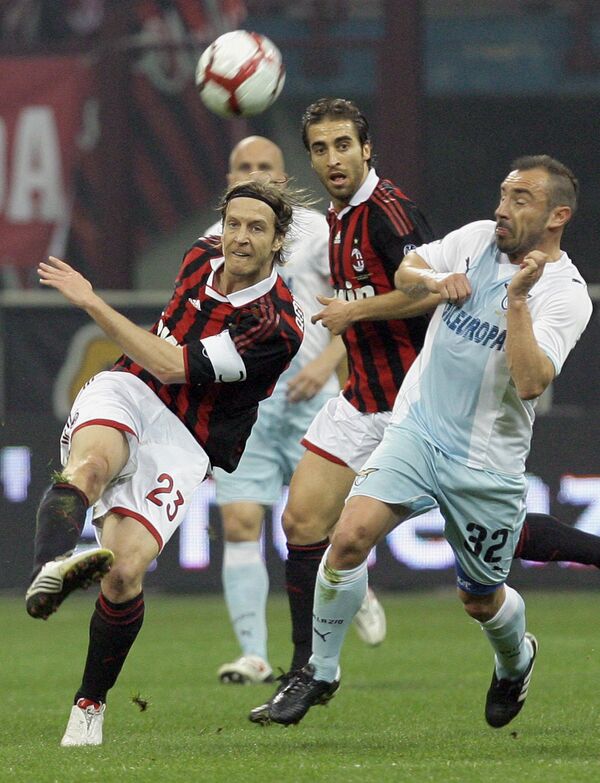 Игровой момент матча Милан - Лацио