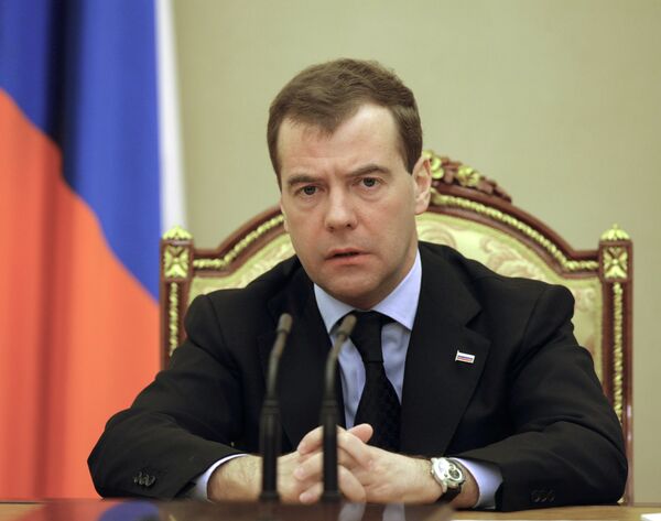 Президент РФ Д.Медведев в Кремле. Архив.