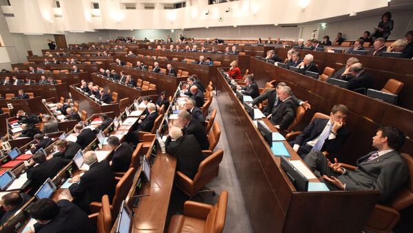 Заседание Совета Федерации РФ. 3 февраля 2010 года