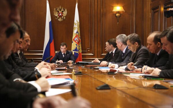Дмитрий Медведев провел заседание Совета безопасности РФ. Архив