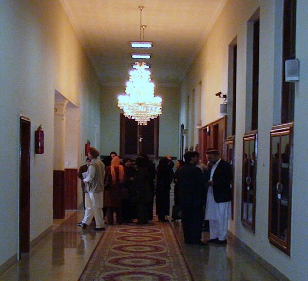 Внутри здания афганского парламента. Архив