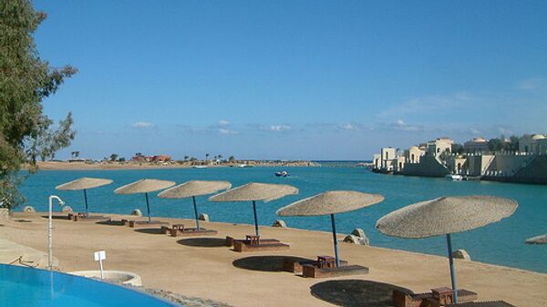 Пляж египетского курорта Эль-Гуна