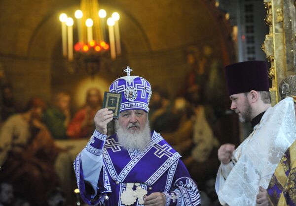 Патриарх Кирилл возглавит встречу Пасхи в храме Христа Спасителя