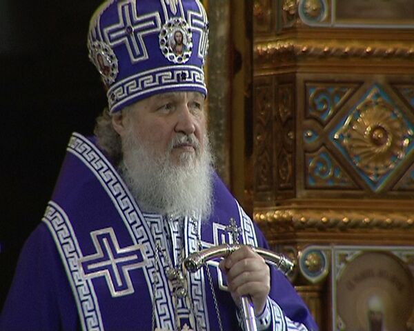 Патриарх Кирилл совершил чин умовения ног в Великий четверг