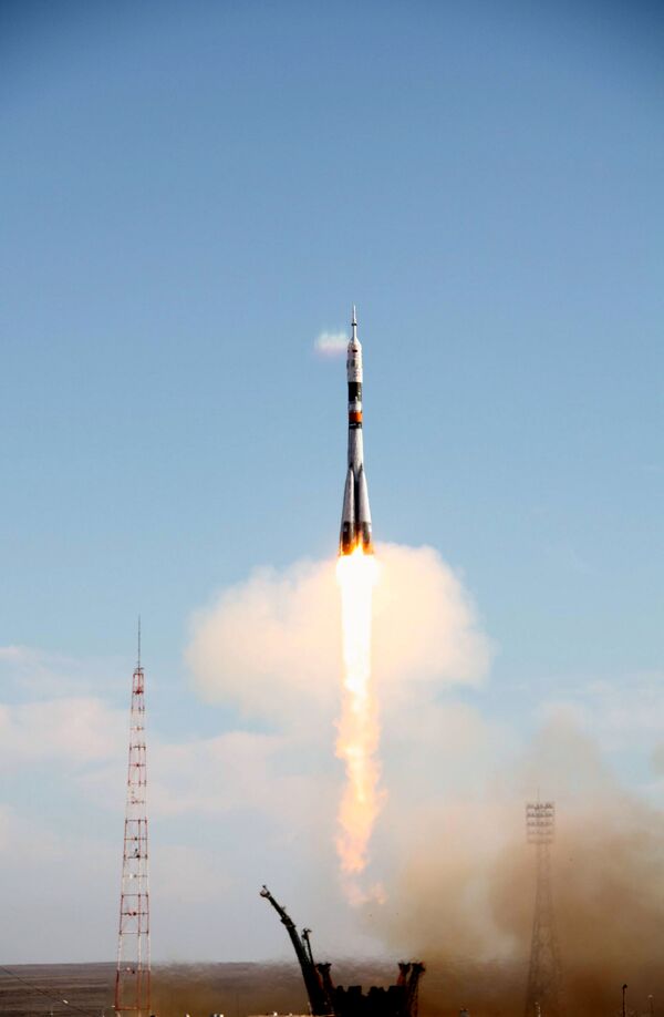 Старт космического корабля Союз ТМА-18 к МКС с космодрома Байконур