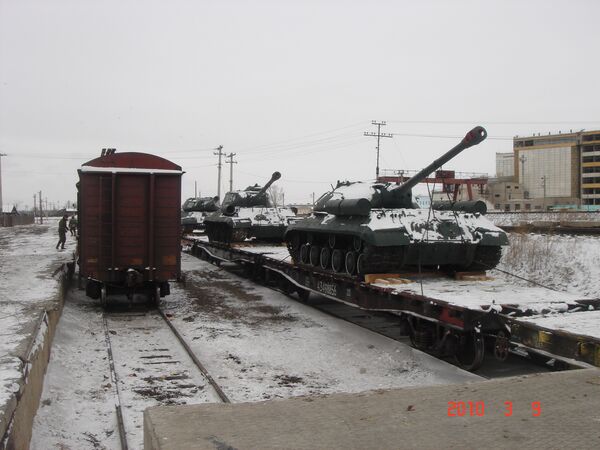 Демонтаж танков-пямятников в Забайкальском крае