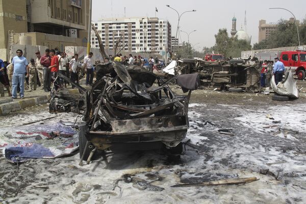 На месте взрыва в Багдаде