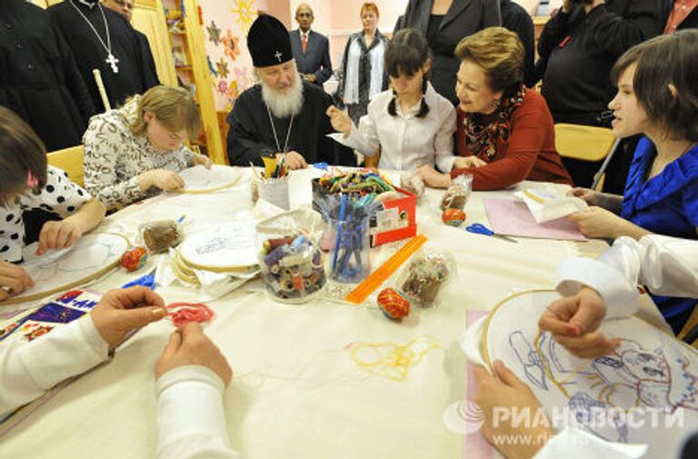 Посещение Патриархом Кириллом детского интерната