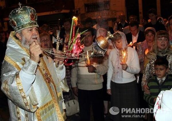 Празднование православной пасхи в Аргентине
