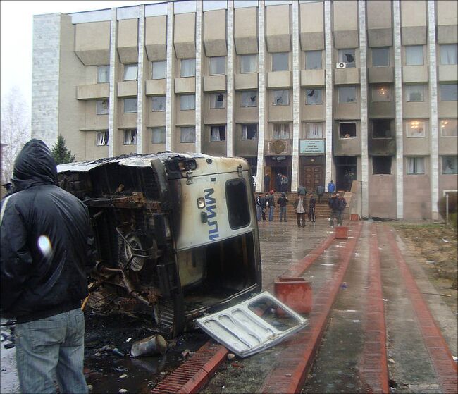 Беспорядки в киргизском городе Таласе