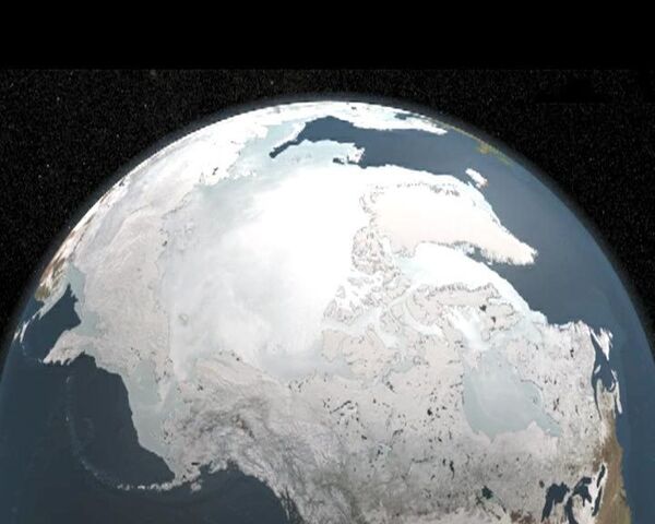 Модель изменения площади льда в Арктике