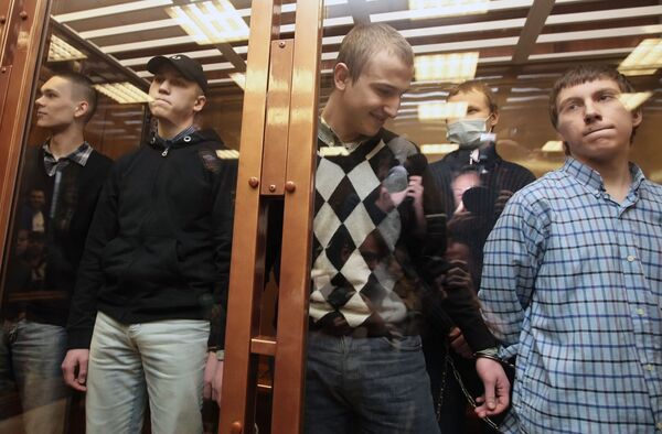 Вынесение приговора участникам группировки Рыно-Скачевского в Мосгорсуде