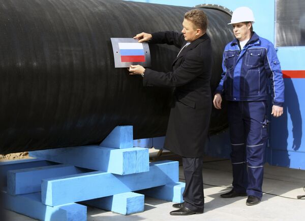 Алексей Миллер на открытии строительства газопровода Nord Stream (Северный поток)