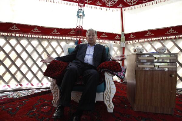 Отстраненный от власти президент Киргизии Курманбек Бакиев