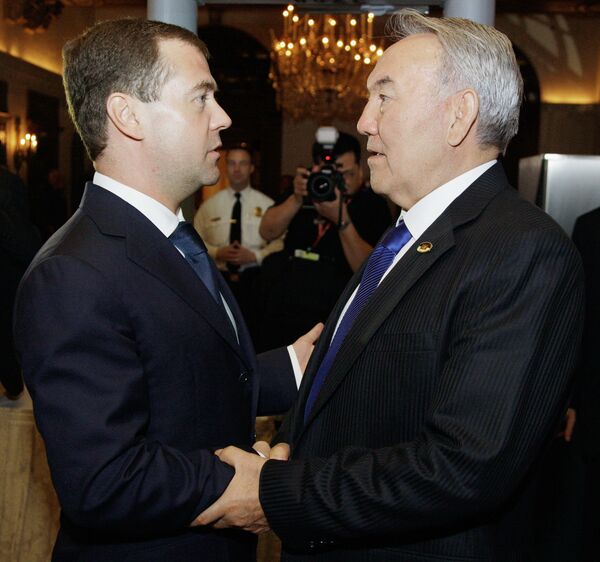 Встреча Дмитрия Медведева и Нурсултана Назарбаева в рамках саммита по вопросам по ядерной безопасности