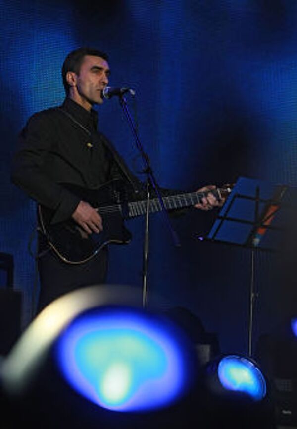 Вячеслав Бутусов на концерте в честь 25-летия группы Наутилус Помпилиус
