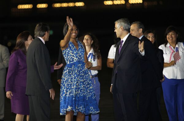 Мишель Обама прибыла с визитом в Мексику