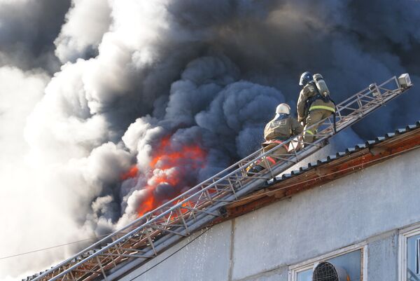 Пожар на макаронной фабрике во Владимире