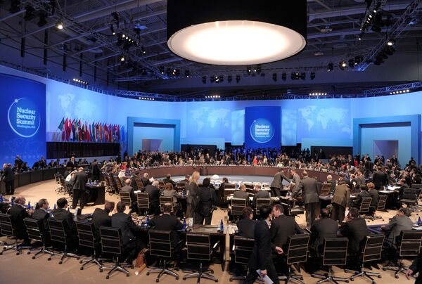 Рабочее заседание саммита в Вашингтоне по вопросам ядерной безопасности