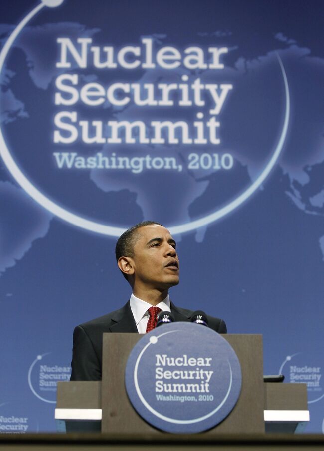 Барак Обама на саммите по вопросам ядерной безопасности в Вашингтоне