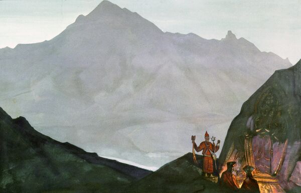 Картина Рериха  Ченрези. Западный Тибет