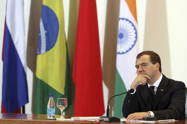 Дмитрий Медведев на саммите БРИК