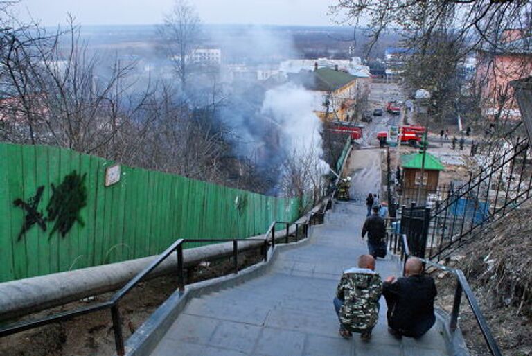 Пожар во Владимире