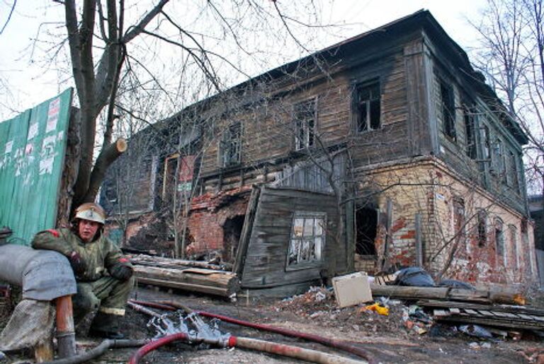 Пожар во Владимире