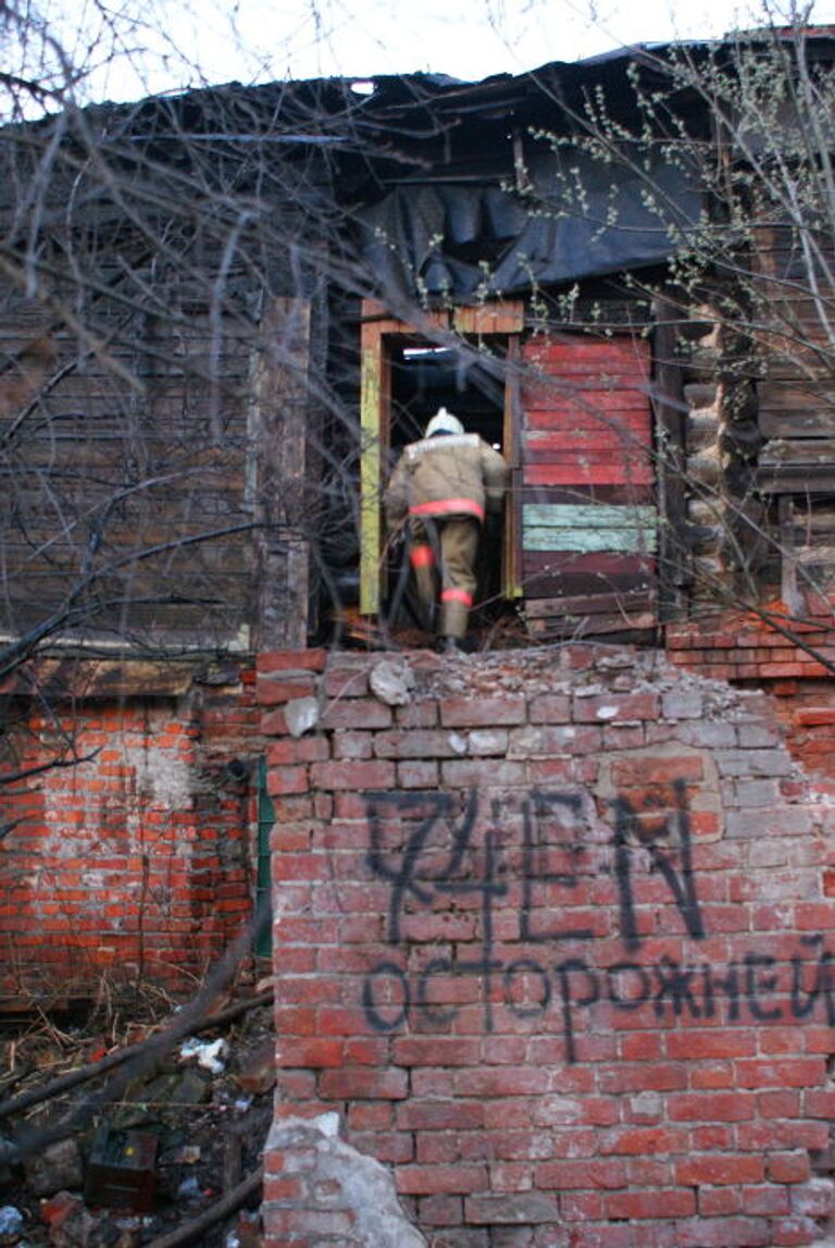 Пожар во Владимире