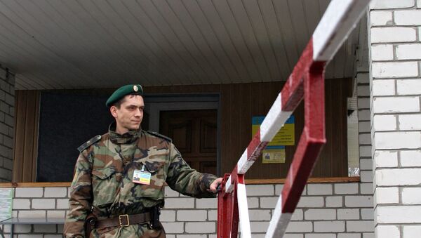 Работа пограничных служб Украины