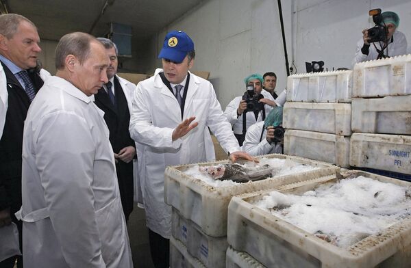 Рабочая поездка премьер-министр России Владимира Путина в Мурманскую область