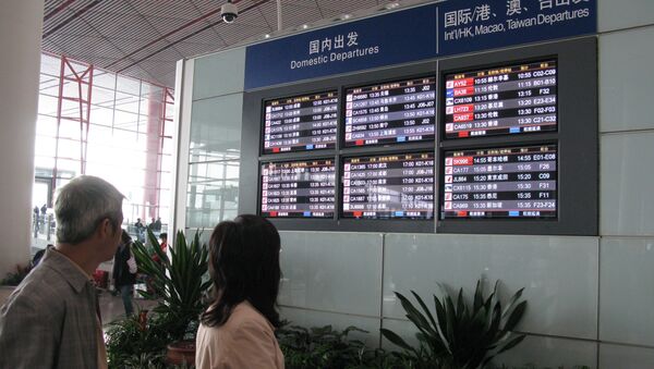 В международном аэропорту Пекина. Архивное фото