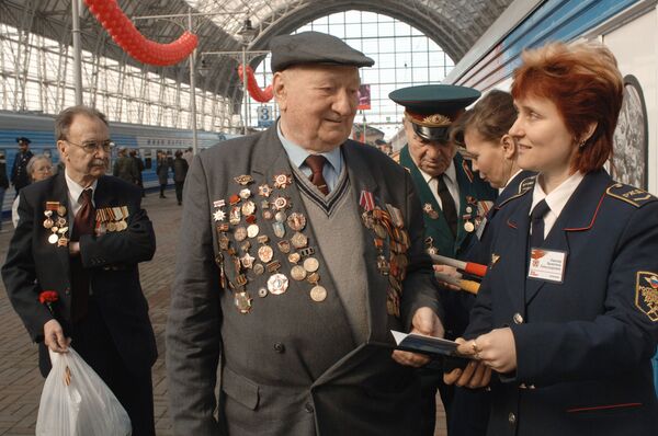 Поезд Победы 9 мая провезет ветеранов по памятным местам Москвы