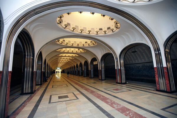 Станция Маяковская после реконструкции. Архив