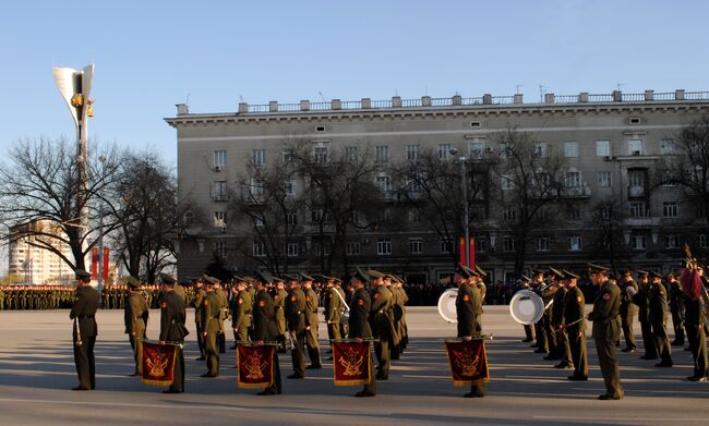 Репетиция парада в Ростове-на-Дону 