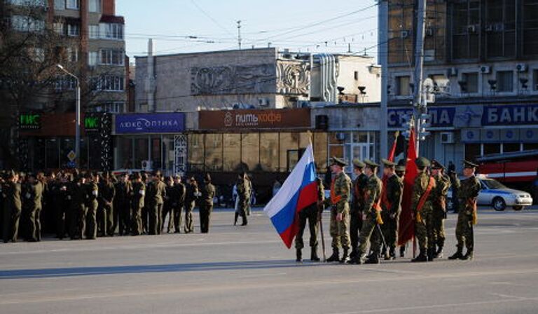 Репетиция парада в Ростове-на-Дону 