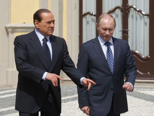 Премьер Путин прибыл в Италию для переговоров с Сильвио Берлускони