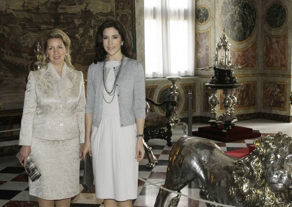 Светлана Медведева и крон-принцесса Мэри посетили замок Розенборг