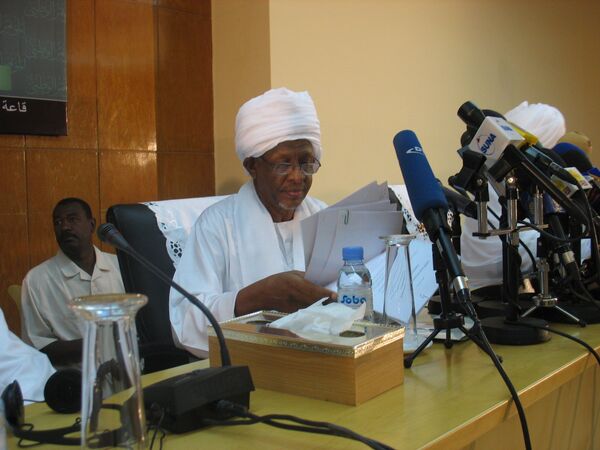 Заместитель главы суданской правящей партии Национальный конгресс Нафие Али Нафие