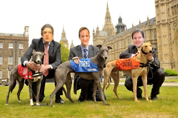 Предвыборные собачьи бега в Лондоне