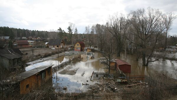 Подтопление домов в Новосибирской области
