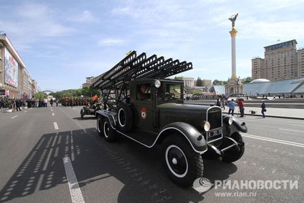 Генеральная репетиция соместного парада войск в Киеве
