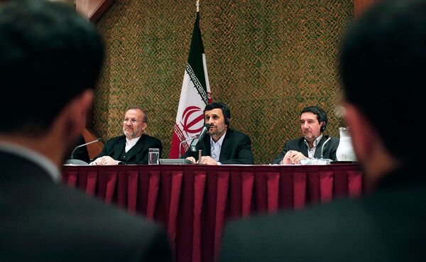 Пресс-конференция президента Ирана Махмуда Ахмадинежада