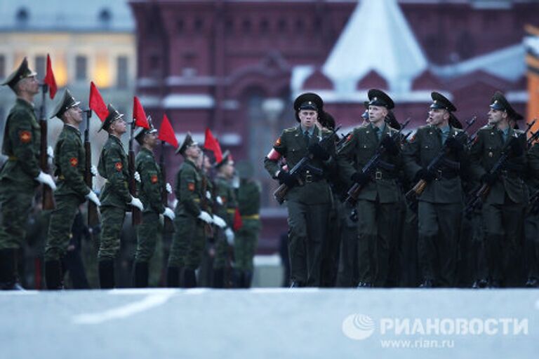 Репетиция Парада Победы на Красной площади