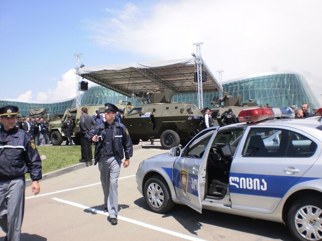 Парад по случаю Дня полиции в Тбилиси